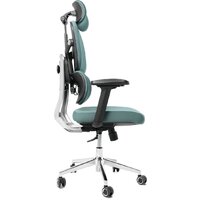 Игровое (геймерское) кресло Jiqiao R6001-ЧЗ (черный/бирюзовый) - Изображение №5 — Chaika Market