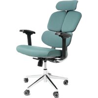 Игровое (геймерское) кресло Jiqiao R6001-ЧЗ (черный/бирюзовый) - Изображение №7 — Chaika Market