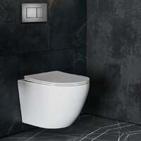 Унитаз подвесной Roxen Antares One Rimless 6 в 1 StounFix Dual Fresh 613423 (оружейная сталь/металл) - Изображение №13 — Chaika Market
