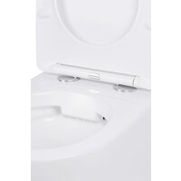 Унитаз подвесной Roxen Antares One Rimless 6 в 1 StounFix Dual Fresh 613423 (оружейная сталь/металл) - Изображение №9 — Chaika Market