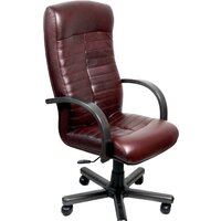 Офисное кресло Деловая обстановка Консул Экстра (бордовый, кожа люкс) — Chaika Market