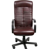 Офисное кресло Деловая обстановка Консул Экстра (бордовый, кожа люкс) - Изображение №2 — Chaika Market