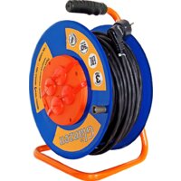 Удлинитель на катушке Glanzen EB-50-010 (50 м, синий) — Chaika Market