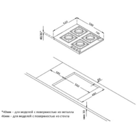 Варочная панель Korting HGG 6825 CTW - Изображение №2 — Chaika Market