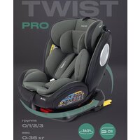 Детское автокресло Rant Basic Twist Isofix YC06 (зеленый) — Chaika Market
