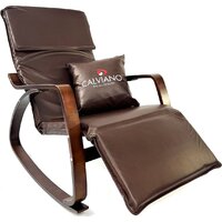 Кресло-качалка Calviano Comfort 1 (коричневый PU) — Chaika Market