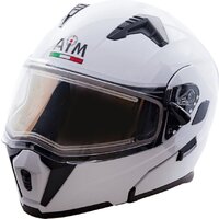 Мотошлем AIM JK906 906-007-M (M, белый глянец) — Chaika Market