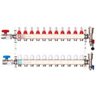 Запорная арматура Gappo Коллектор регулируемый с расходомерами G422.11 11-вых. x1