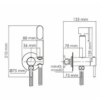 Гигиенический душ Wasserkraft A70538 - Изображение №6 — Chaika Market