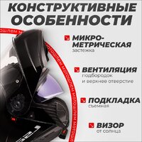 Мотошлем LS2 FF908 Strobe II Solid (XS, матовый черный) - Изображение №3 — Chaika Market