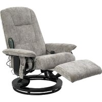 Массажное кресло Calviano 23 (серый плюш) - Изображение №2 — Chaika Market