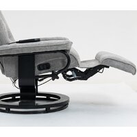 Массажное кресло Calviano 23 (серый плюш) - Изображение №7 — Chaika Market