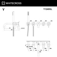 Смеситель Whitecross Y Y1240GL (золото) - Изображение №3 — Chaika Market