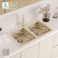 Кухонная мойка Polygran Brig 790 (опал) - Изображение №11 — Chaika Market