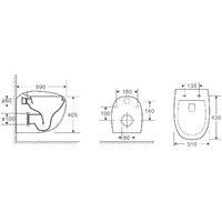 Унитаз подвесной WeltWasser Amberg 350 ST + Jeckenbach 004 GL-WT + Amberg RD-BL - Изображение №3 — Chaika Market