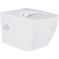 Унитаз подвесной Roxen Cube bidet в комплекте с инсталляцией StounFix Dual Fresh 6 в 1 968472 (кнопка: брашированное золото) - Изображение №4 — Chaika Market
