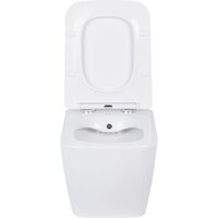 Унитаз подвесной Roxen Cube bidet в комплекте с инсталляцией StounFix Dual Fresh 6 в 1 968472 (кнопка: брашированное золото) - Изображение №6 — Chaika Market