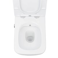 Унитаз подвесной Roxen Cube bidet в комплекте с инсталляцией StounFix Dual Fresh 6 в 1 968472 (кнопка: брашированное золото) - Изображение №7 — Chaika Market