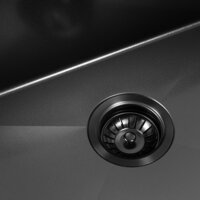 Кухонная мойка ARFEKA ECO AR 550*450 BLACK PVD NANO DECOR VOLCANIC ROCK - Изображение №5 — Chaika Market