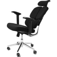 Игровое (геймерское) кресло Jiqiao R6001-ПЧ (черный/черный) - Изображение №2 — Chaika Market