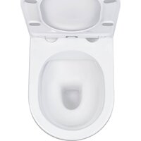 Унитаз подвесной Roxen Antares One Rimless 6 в 1 StounFix Dual Fresh 624013 (оружейная сталь/металл) - Изображение №8 — Chaika Market