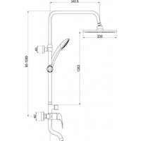 Душевая система  Gross Aqua Basic GA9005SMD01 - Изображение №6 — Chaika Market