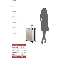 Чемодан-спиннер Supra Luggage STS-1003-L (Silver Quartz) - Изображение №12 — Chaika Market