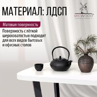 Столешница Millwood Закругленная 140x80x3.6 (белый) - Изображение №4 — Chaika Market