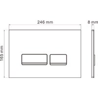 Унитаз подвесной Roxen Simple Compact в комплекте с инсталляцией StounFix Dual Fresh 6 в 1 964407 (кнопка: белое стекло) - Изображение №30 — Chaika Market