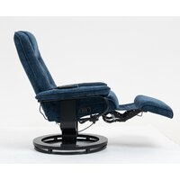 Массажное кресло Calviano 22 (синий плюш) - Изображение №10 — Chaika Market