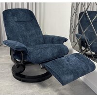 Массажное кресло Calviano 22 (синий плюш) - Изображение №11 — Chaika Market