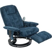 Массажное кресло Calviano 22 (синий плюш) - Изображение №6 — Chaika Market