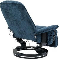 Массажное кресло Calviano 22 (синий плюш) - Изображение №8 — Chaika Market