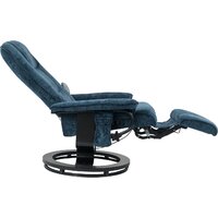 Массажное кресло Calviano 22 (синий плюш) - Изображение №4 — Chaika Market