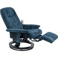 Массажное кресло Calviano 22 (синий плюш) - Изображение №7 — Chaika Market