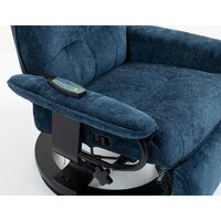 Массажное кресло Calviano 22 (синий плюш) - Изображение №12 — Chaika Market