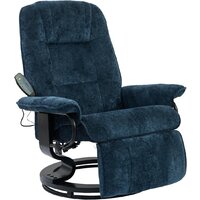 Массажное кресло Calviano 22 (синий плюш) — Chaika Market