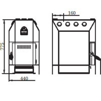 Свободностоящая печь-камин Термофор Инженер ЧД, СК, ТВ - Изображение №3 — Chaika Market