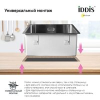 Кухонная мойка IDDIS Edifice EDI54G0i77 - Изображение №6 — Chaika Market