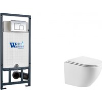 Унитаз подвесной WeltWasser Marberg 507 + Merzbach 043 GL-WT + Mar 507 SE-CR — Chaika Market