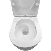 Унитаз подвесной Roxen Vortex в комплекте с инсталляцией StounFix Dual Fresh 6 в 1 968483 (кнопка: брашированное золото) - Изображение №6 — Chaika Market