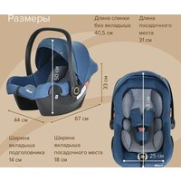 Детское автокресло Pituso Santiso R201 (джинс/светло-серый) - Изображение №16 — Chaika Market