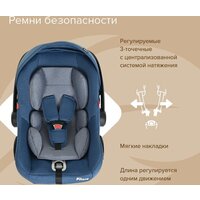 Детское автокресло Pituso Santiso R201 (джинс/светло-серый) - Изображение №13 — Chaika Market