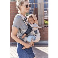 Рюкзак-переноска BabyBjorn One Air Mesh (жемчужно-розовый) - Изображение №6 — Chaika Market