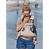 Рюкзак-переноска BabyBjorn One Air Mesh (жемчужно-розовый) - Изображение №5 — Chaika Market