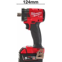 Гайковерт Milwaukee M18 FIW2P12-502X 4933478447 (с 2-мя АКБ, кейс) - Изображение №2 — Chaika Market