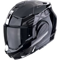 Мотошлем Scorpion Exo Exo-Tech Evo Traveller (р. L, черный/белый) — Chaika Market