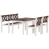 Обеденная группа Sundays Ф-183 1/2/1 (орех/белый) — Chaika Market