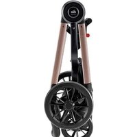 Универсальная коляска CAM Posh (2 в 1, черный/рама розовое золото) - Изображение №4 — Chaika Market