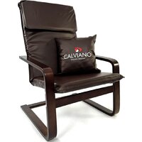 Интерьерное кресло Calviano Soft 1 (коричневый PU) - Изображение №3 — Chaika Market
